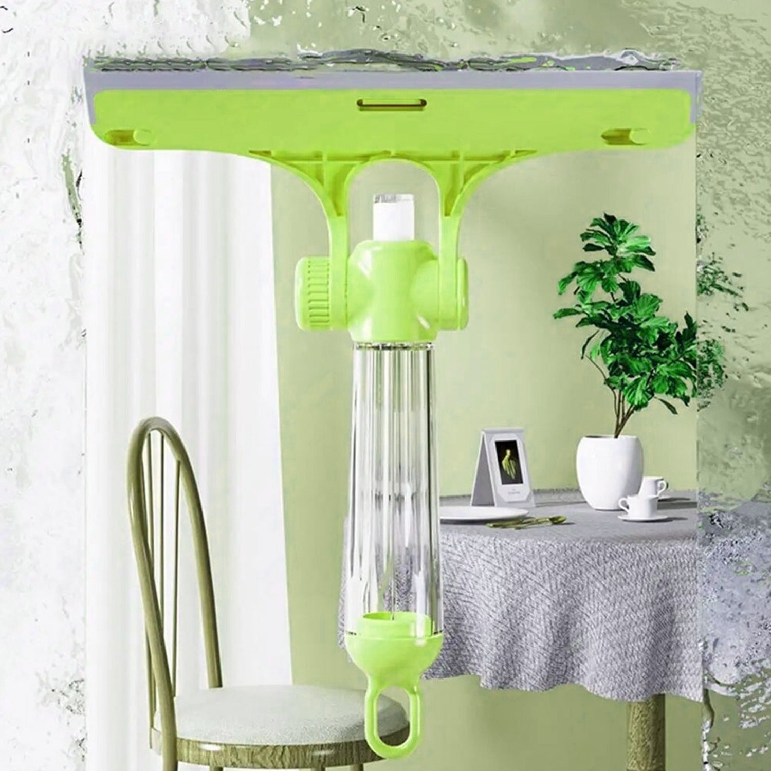 4167 4 in 1 Multifunctional Glass Scraper, Window Glass Wiper with Watering Can, Silicon Cleaning Squeegee with Two Brush Heads, Practical Squeegee for Shower Doors, Windows, Tiles and Car Glass 4167 4 in 1 Multifunctional Glass Scraper, Window Glass Wiper with Watering Can, Silicon Cleaning Squeegee with Two Brush Heads, Practical Squeegee for Shower Doors, Windows, Tiles and Car Glass